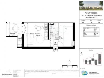 For rent Reichstett 2 rooms 42 m2 Bas rhin (67116) photo 2