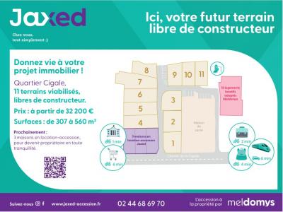 Acheter Terrain 561 m2 Sceaux-d'anjou