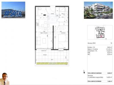 For sale Sete 2 rooms 44 m2 Herault (34200) photo 1