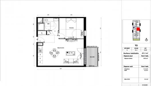 For rent Erquinghem-lys 2 rooms 47 m2 Nord (59193) photo 4