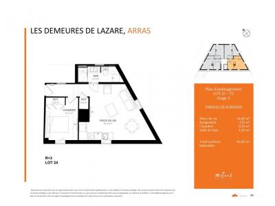 For rent Arras 2 rooms 40 m2 Pas de calais (62000) photo 1