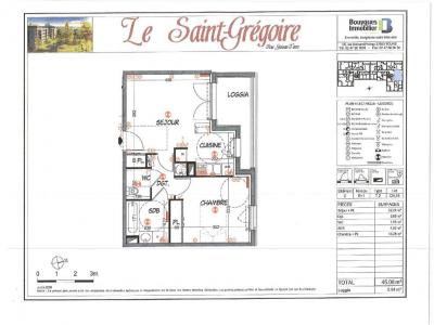 Louer Appartement 45 m2 Tours