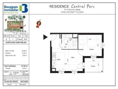 Annonce Location 2 pi�ces Appartement Castanet-tolosan 31