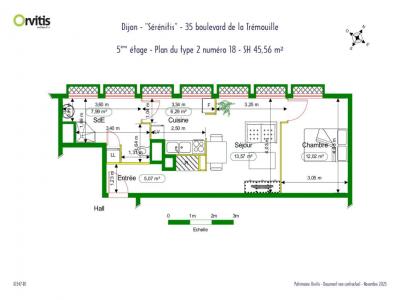 For rent Dijon 2 rooms 46 m2 Cote d'or (21000) photo 0