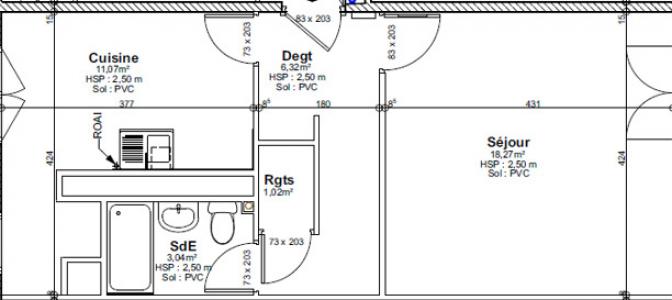 For rent Saint-herblain 1 room 40 m2 Loire atlantique (44800) photo 1