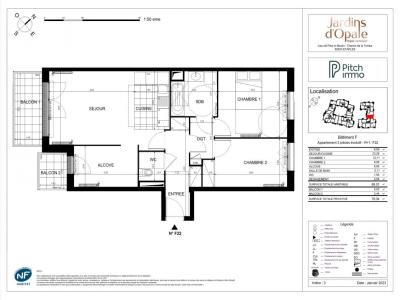 For rent Etaples 3 rooms 68 m2 Pas de calais (62630) photo 2