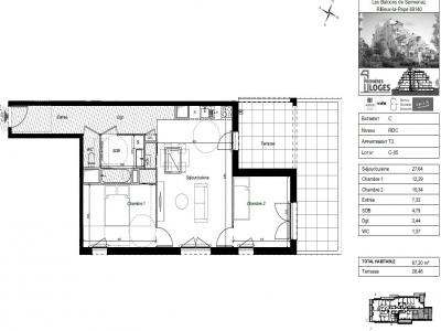 For rent Rillieux-la-pape 3 rooms 67 m2 Rhone (69140) photo 1