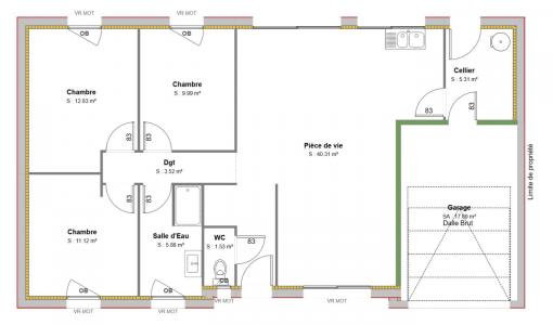 Acheter Maison 90 m2 Harnes