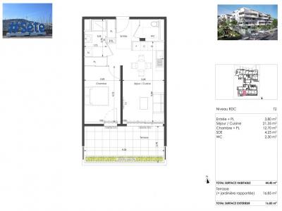 Annonce Vente 2 pi�ces Appartement Sete 34