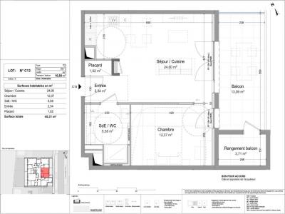 Annonce Location 2 pi�ces Appartement Bezannes 51