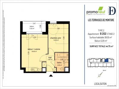 For rent Lens 2 rooms 39 m2 Pas de calais (62300) photo 1