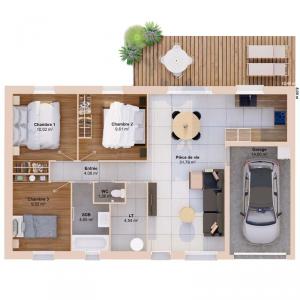 Acheter Maison 75 m2 Bussac-foret