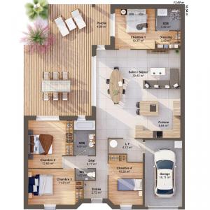 For sale Saint-denis-de-pile 6 rooms 119 m2 Gironde (33910) photo 2