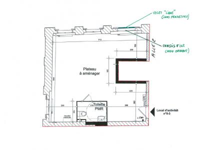 Louer Commerce 41 m2 Lyon-2eme-arrondissement