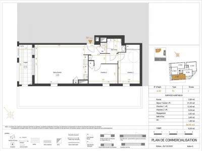 For rent Nantes 3 rooms 64 m2 Loire atlantique (44300) photo 1