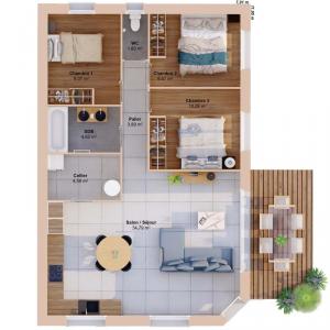 For sale Thou 5 rooms 78 m2 Charente maritime (17290) photo 2