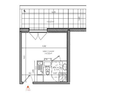 Louer Appartement 17 m2 Montelimar