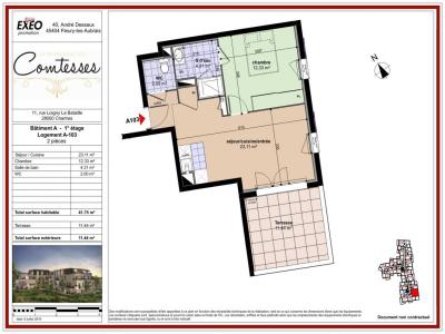 Louer Appartement 41 m2 Chartres