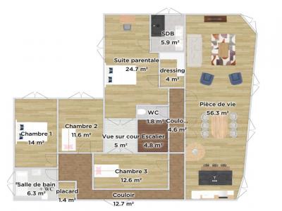 Acheter Appartement 140 m2 Saint-cloud