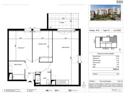 For rent Perpignan 3 rooms 63 m2 Pyrenees orientales (66100) photo 4