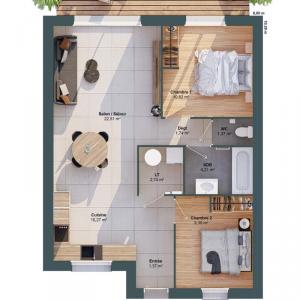 Acheter Maison 64 m2 Bignon