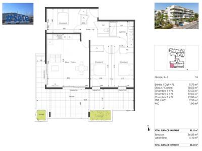 Acheter Appartement 85 m2 Sete