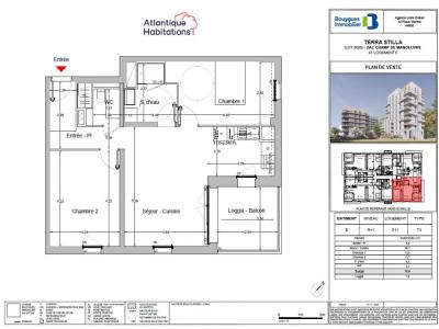 For rent Nantes 3 rooms 67 m2 Loire atlantique (44000) photo 1