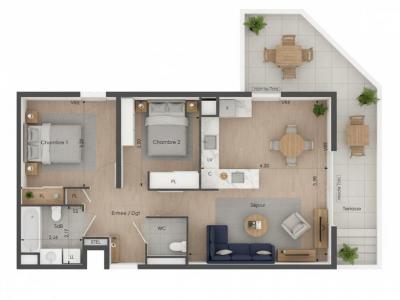 Acheter Appartement 62 m2 Sete