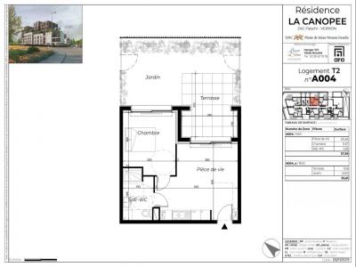 Louer Appartement 37 m2 Vernon