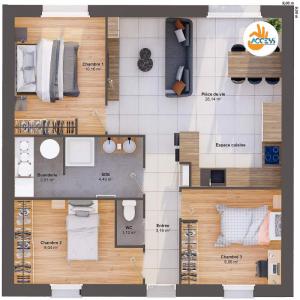 For sale Vieux-rue 5 rooms 66 m2 Seine maritime (76160) photo 2