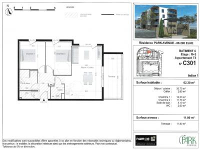Annonce Location 3 pi�ces Appartement Elne 66
