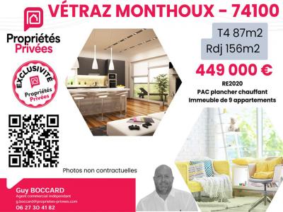 For sale Vetraz-monthoux 4 rooms 87 m2 Haute savoie (74100) photo 0
