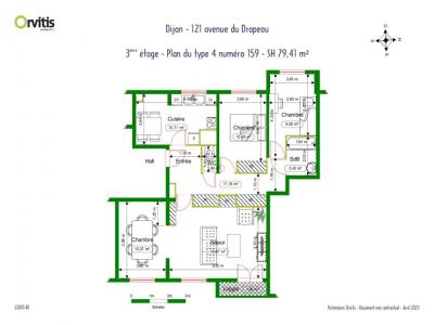 For rent Dijon 4 rooms 76 m2 Cote d'or (21000) photo 1