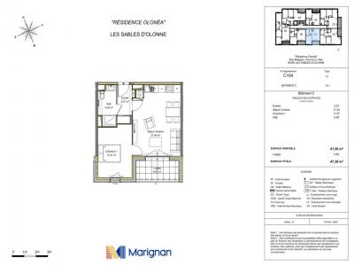 Louer Appartement 41 m2 Olonne-sur-mer