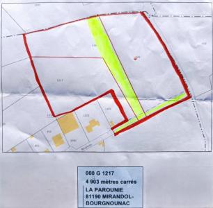 Annonce Vente Terrain Mirandol-bourgnounac 81