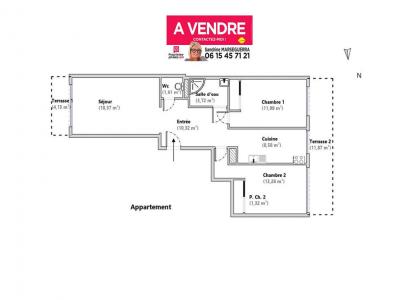 Acheter Appartement 70 m2 Cagnes-sur-mer
