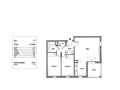 Acheter Appartement 62 m2 Vendome