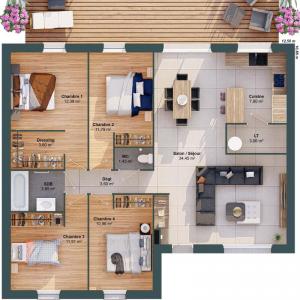 For sale Molac 6 rooms 104 m2 Morbihan (56230) photo 2