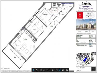 For rent Feyzin 3 rooms 60 m2 Rhone (69320) photo 1