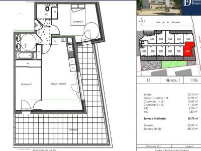 For rent Nimes 3 rooms 55 m2 Gard (30000) photo 1