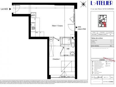For sale Suresnes 2 rooms 45 m2 Hauts de Seine (92150) photo 1