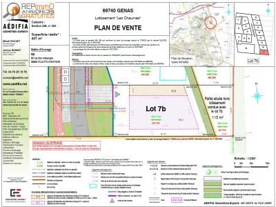 Annonce Vente Terrain Genas 69