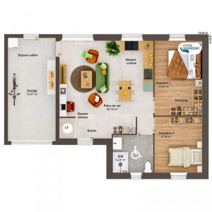 Acheter Maison 57 m2 Saint-gildas-des-bois