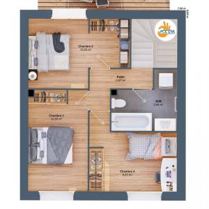 For sale Croix-en-touraine 6 rooms 81 m2 Indre et loire (37150) photo 3