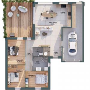 Acheter Maison 89 m2 Montauban-de-bretagne