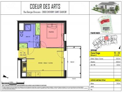 Louer Appartement 38 m2 Chevigny-saint-sauveur