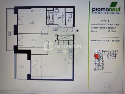 Louer Appartement Wattignies 855 euros