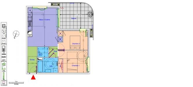 For rent Montpellier 3 rooms 57 m2 Herault (34000) photo 1