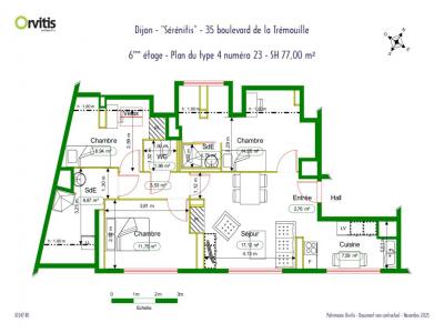 Louer Appartement 77 m2 Dijon