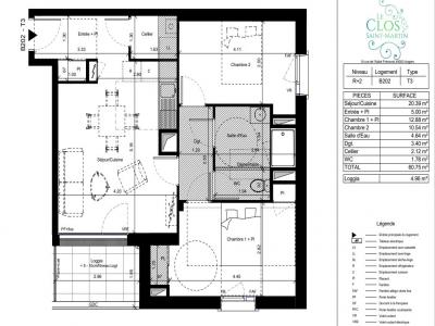 For rent Angers 3 rooms 60 m2 Maine et loire (49100) photo 1